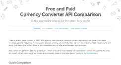 Desktop Screenshot of freecurrencyconverterapi.com