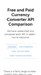 Mobile Screenshot of freecurrencyconverterapi.com