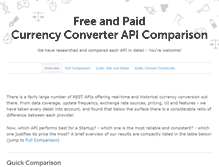 Tablet Screenshot of freecurrencyconverterapi.com